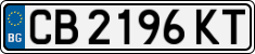 License plate of Bulgaria, Cars