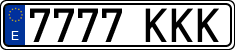 License plates of Spain, Ordinary (2000)
