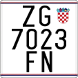 License plate of Croatia, Motorcycles