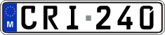 License plate of Malta, Regular plates (ABC 123)