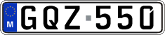 License plate of Malta, Regular plates (ABC 123)