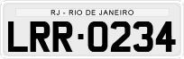 License plate of Brazil, Private owners (1990)