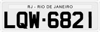 License plate of Brazil, Private owners (1990)