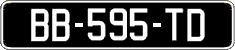 French license plate, SIV (oldtimers)