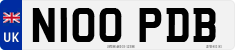 License plate of the United Kingdom, 1983 year system