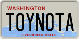 Washington, Vanity Plates