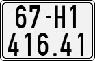 License plate of Vietnam, Motorcycles