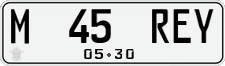 License plate of Indonesia, Regular plates