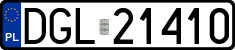 License plates of Poland, Regular car plates
