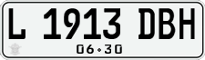 License plate of Indonesia, Regular plates