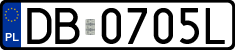 License plates of Poland, Regular car plates