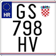 License plate of Croatia, Motorcycles