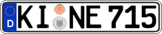 German license plate, Regular plates