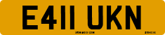 License plate of the United Kingdom, 1983 year system