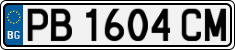 License plate of Bulgaria, Cars