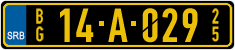License plate of Serbia, Diplomatic