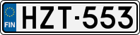 License plate of Finland, Cars