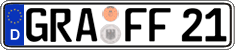 German license plate, Regular plates