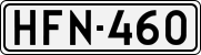 License plate of Finland, Cars