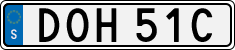 License plate of Sweden, Regular plates