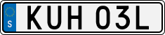License plate of Sweden, Regular plates