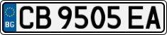 License plate of Bulgaria, Cars