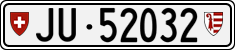 License plate of Switzerland, Cars