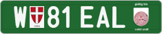 License plate of Austria, Export transit plates