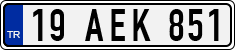 License plate of Turkey, Regular plates