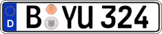 German license plate, Regular plates