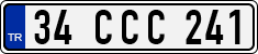 License plate of Turkey, Regular plates