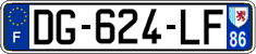 French license plate, SIV (ordinary)