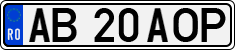 License plate of Romania, Regular plates
