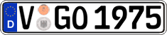 German license plate, Regular plates
