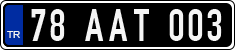 License plate of Turkey, Government and public administrations
