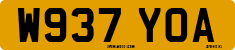License plate of the United Kingdom, 1983 year system