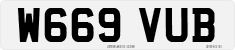 License plate of the United Kingdom, 1983 year system