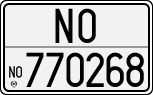 License plate of Italy, Cars (1927 year series)