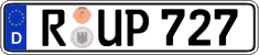 German license plate, Regular plates