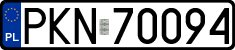 License plates of Poland, Regular car plates