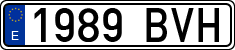 License plates of Spain, Ordinary (2000)