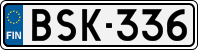 License plate of Finland, Cars