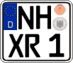 German license plate, Regular plates