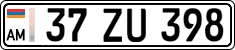 License plate of Armenia, Private owners