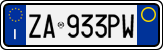 License plate of Italy, Cars (1994 year series)