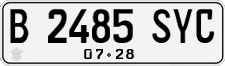 License plate of Indonesia, Regular plates