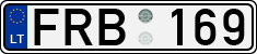 License plate of Lithuania, Cars