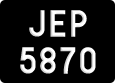 License plate of Malaysia, A(BC) 1(234)