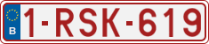 License plate of Belgium, Regular plates (2010)