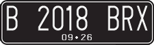 License plate of Indonesia, Regular plates